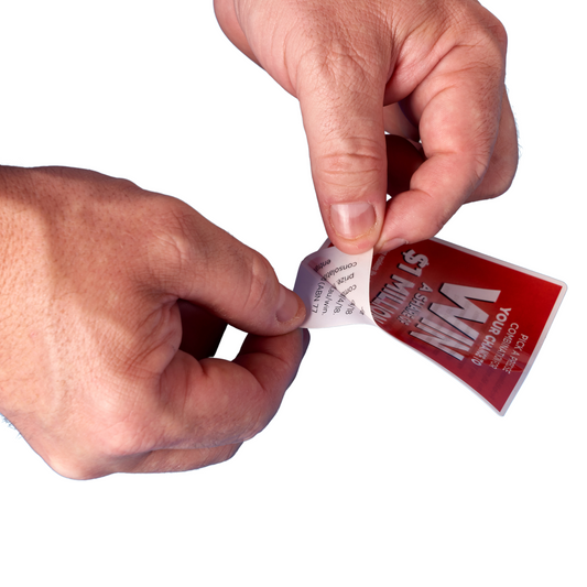 Foxcil Peel and Reveal Promotional Sticker in 2 or 3 layers