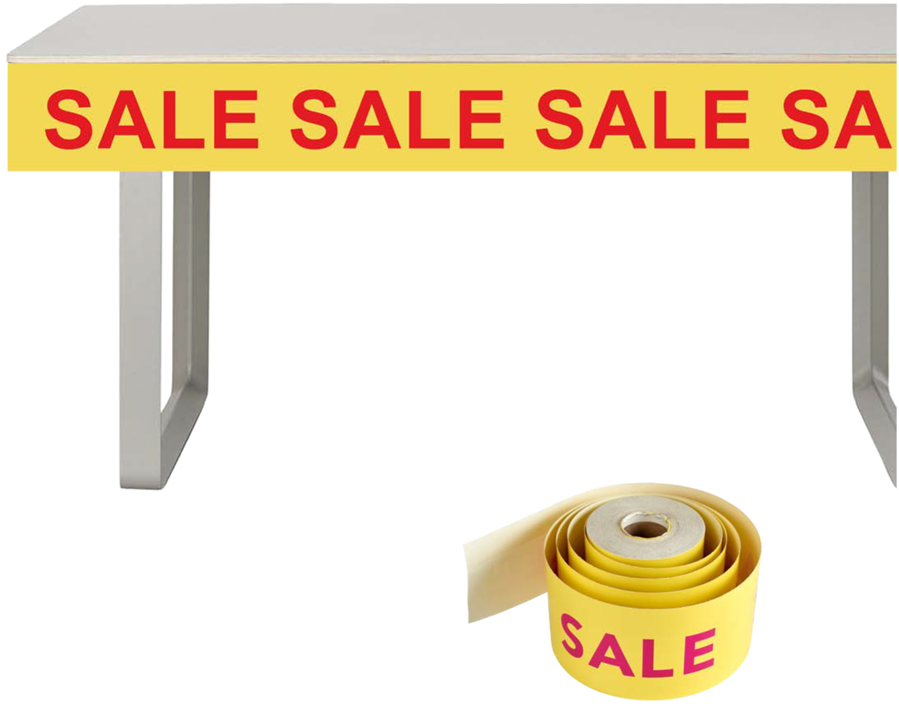 Foxcil table skirts with custom printed variable text